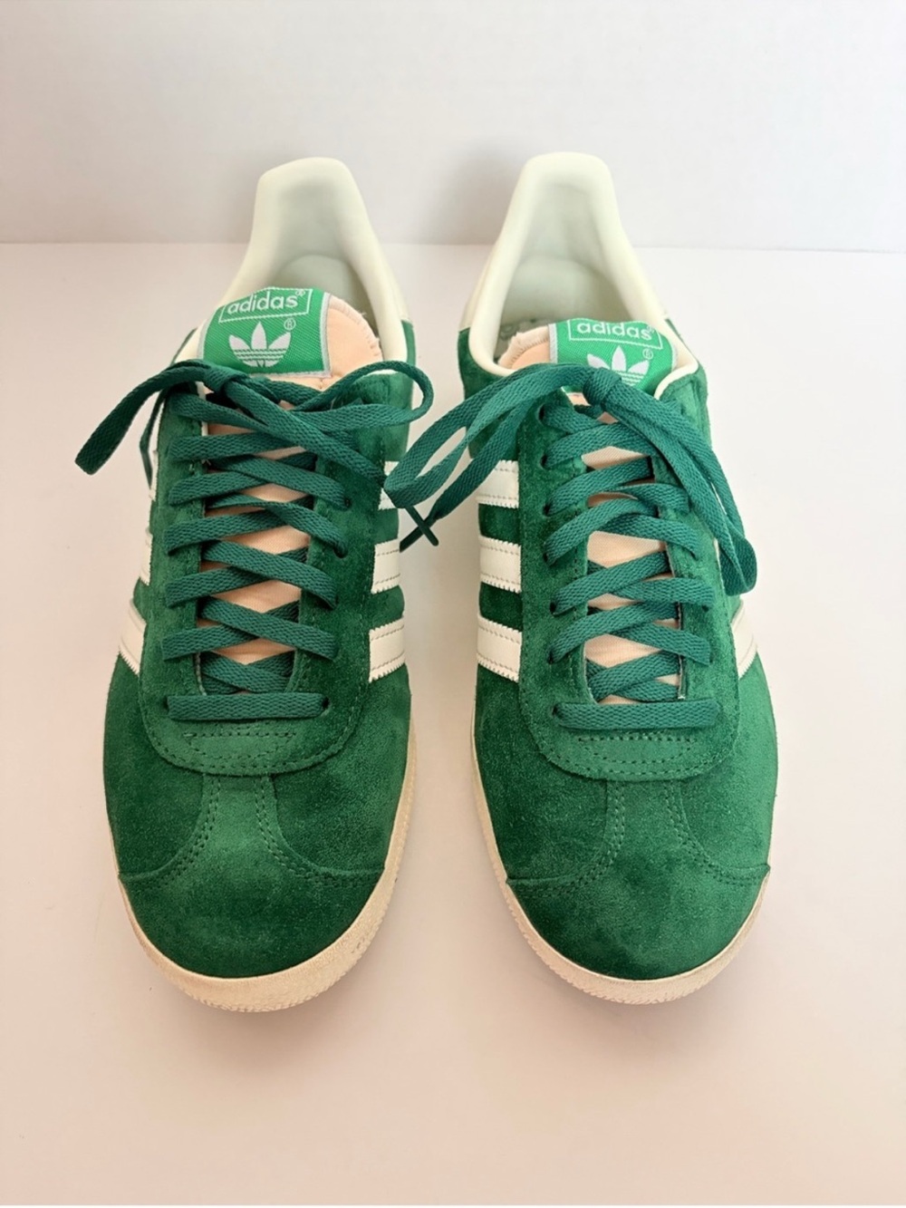 Adidas Gazelle Og Sneakers Suede Classic Shoes Lifestyle Green White Size 8.5 - Picture 8 of 14